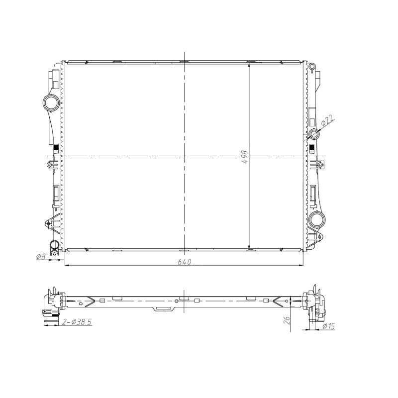 Radiator apa NRF 50041