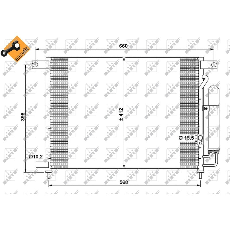 Radiator clima NRF 35766