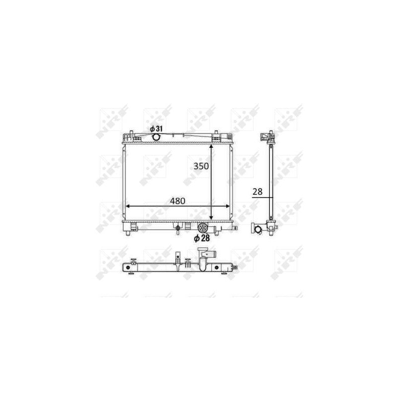 Radiator apa NRF 58501