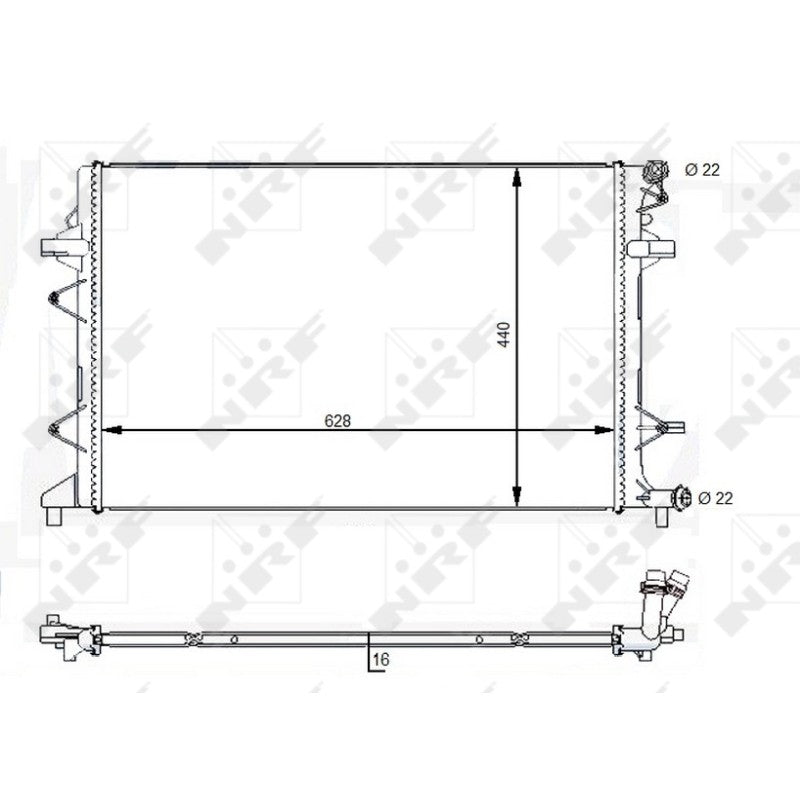 Radiator apa NRF 59118