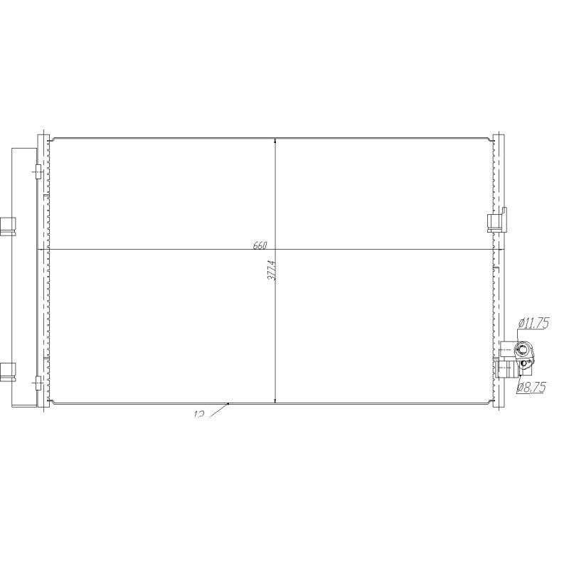 Radiator clima NRF 350476