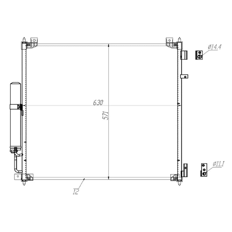 Radiator clima NRF 350604