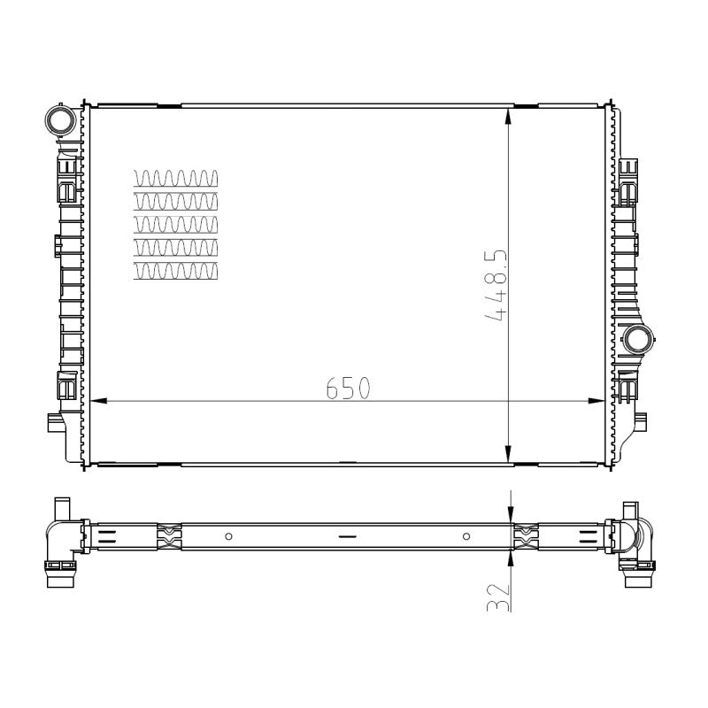 Radiator apa NRF 550081