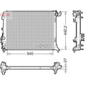 Radiator apa DENSO DRM23114