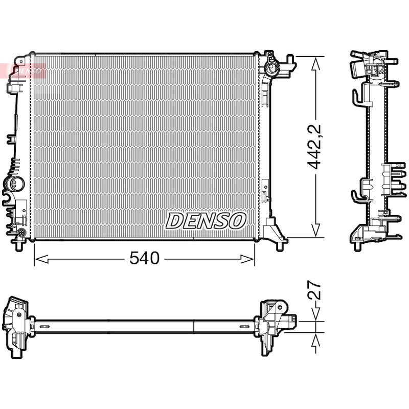 Radiator apa DENSO DRM23114