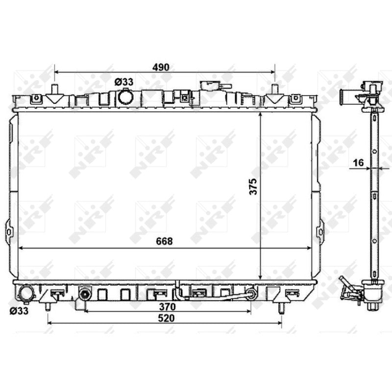 Radiator apa NRF 53356