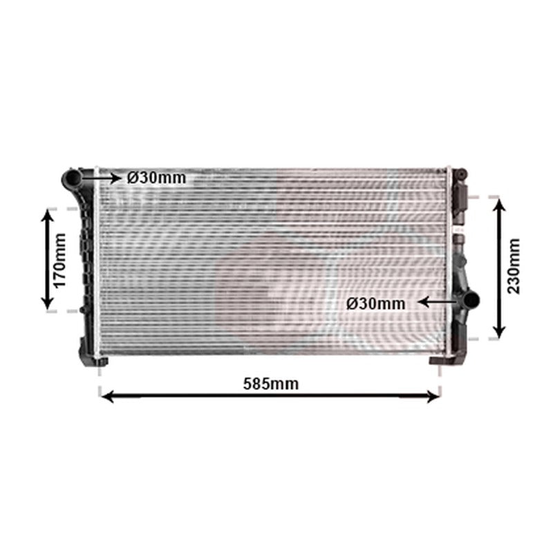 Radiator apa NRF 53248A