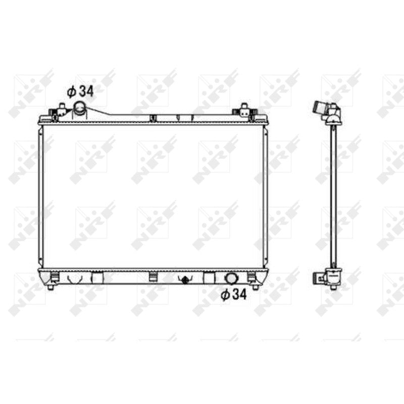 Radiator apa NRF 53703