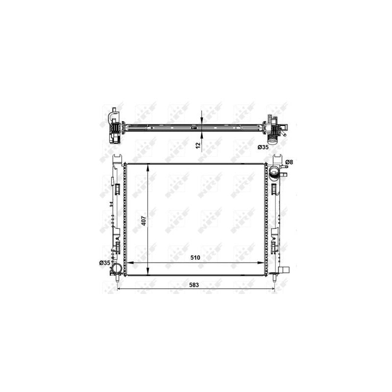 Radiator apa NRF 58444