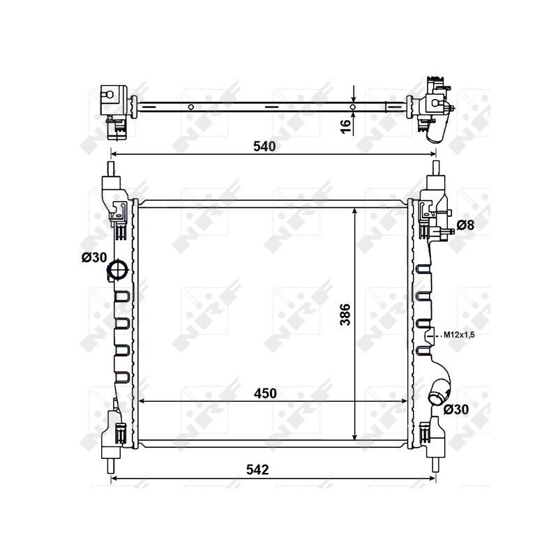 Radiator apa NRF 53195