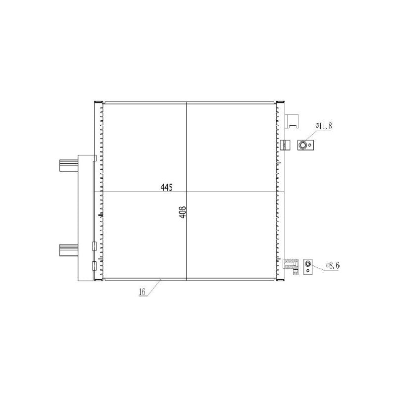Radiator clima MTR 13054394