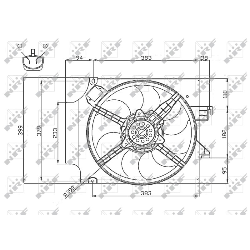 Ventilator racire NRF 47748