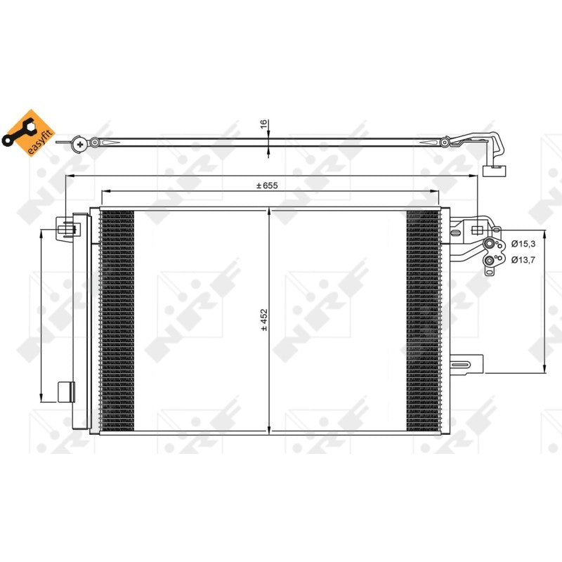 Radiator clima NRF 350064