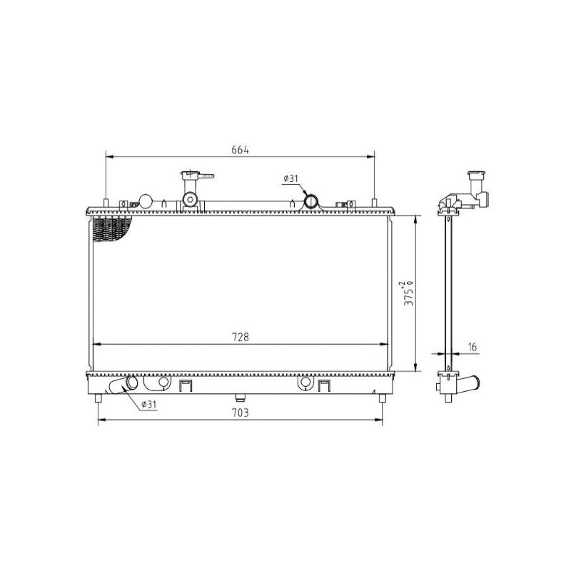 Radiator apa MTR 13054824