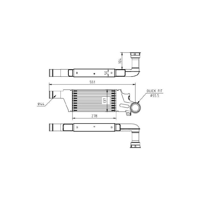 Intercooler MTR 13054866