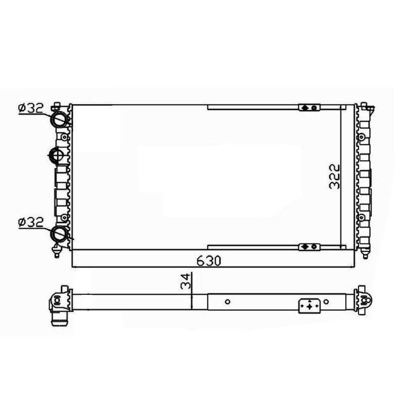 Radiator apa NRF 58135