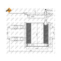 Radiator clima NRF 35367