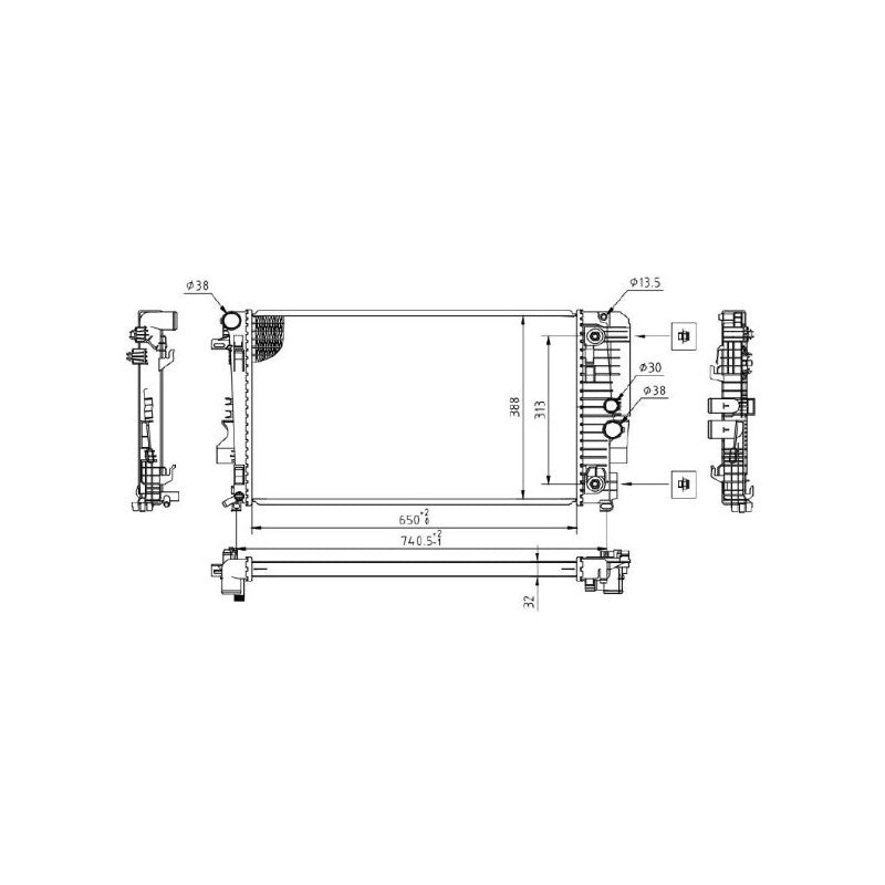 Radiator apa MTR 13054477