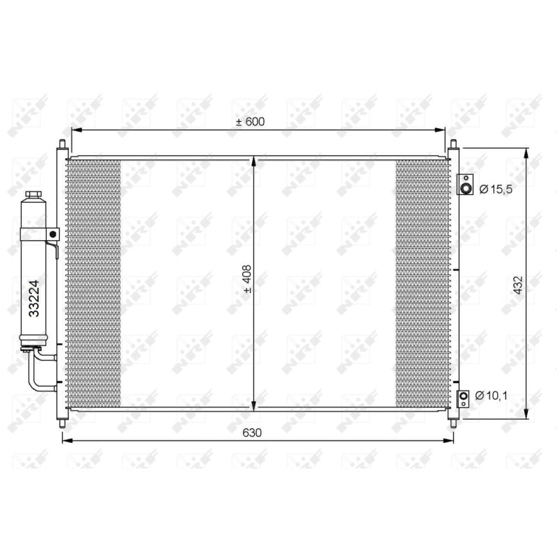 Radiator clima NRF 35873