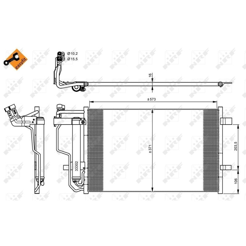 Radiator clima NRF 35922