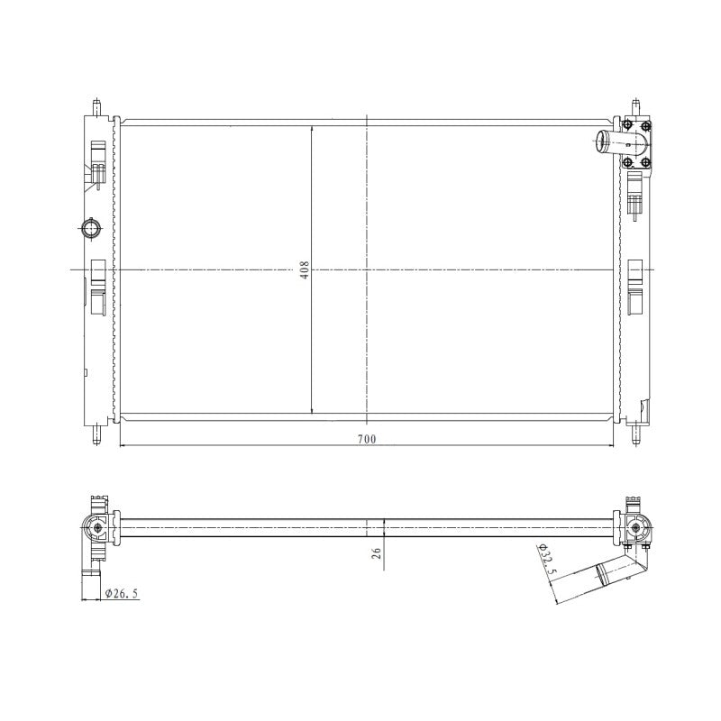Radiator apa NRF 550023