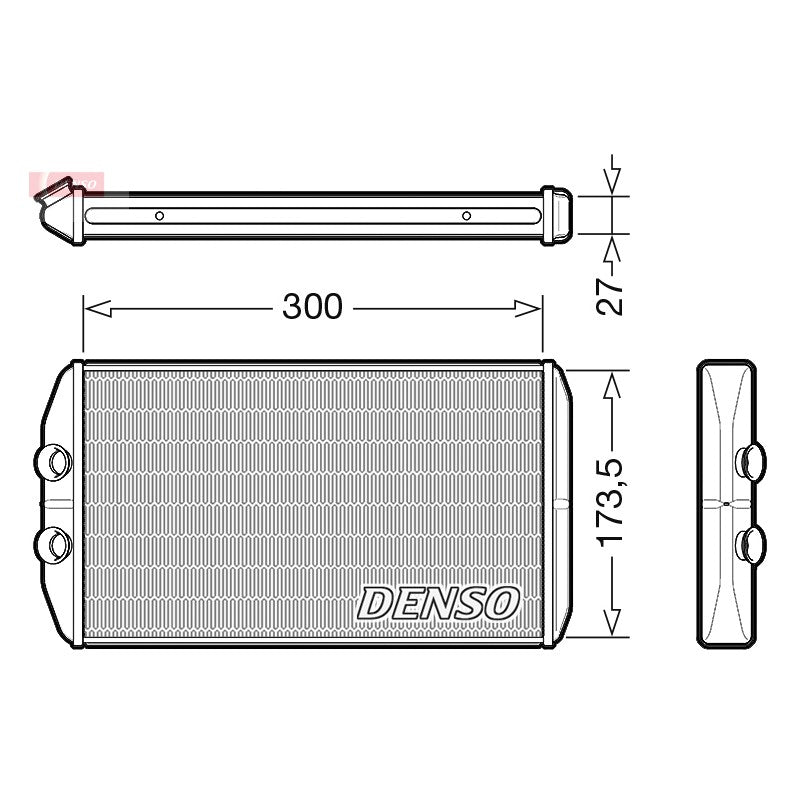 Radiator habitaclu DENSO DRR12008