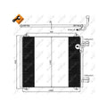 Radiator clima NRF 35362