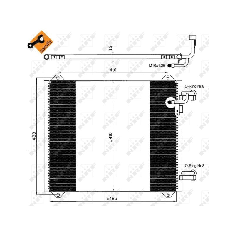 Radiator clima NRF 35362