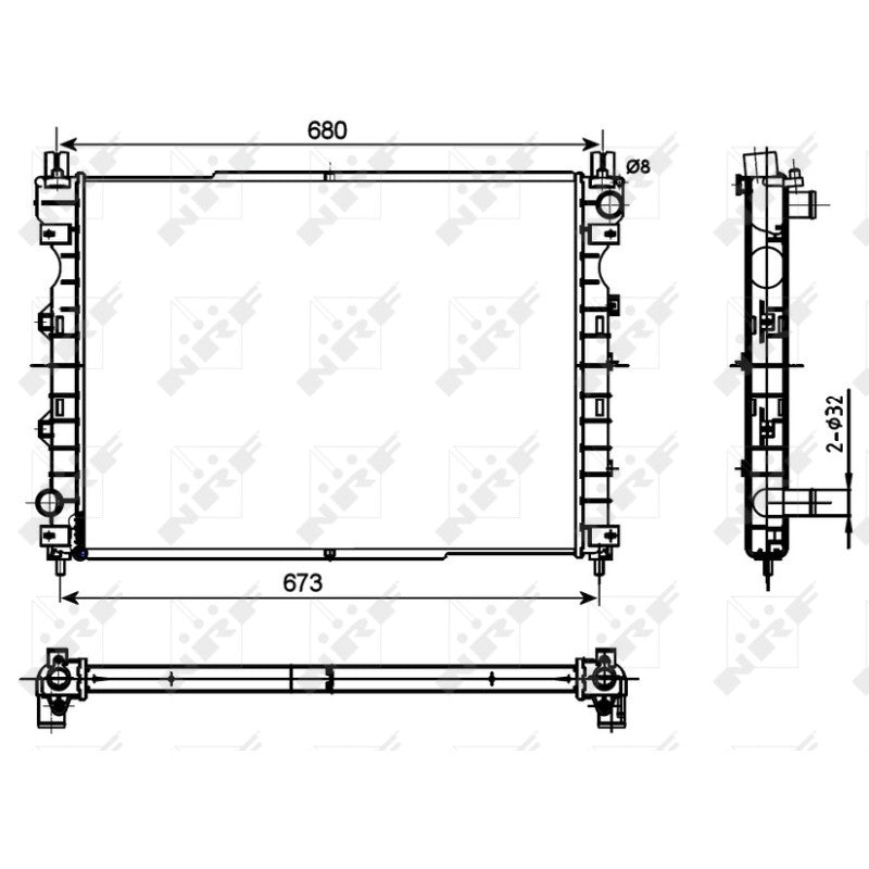 Radiator apa NRF 53096