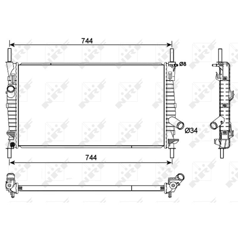 Radiator apa NRF 53111