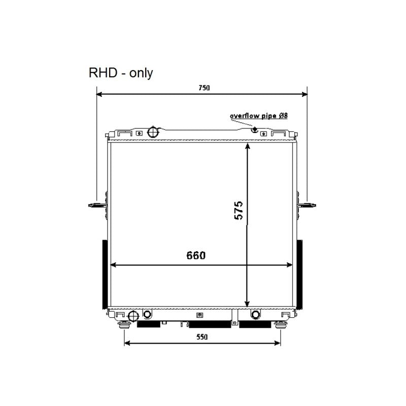 Radiator apa NRF 53368