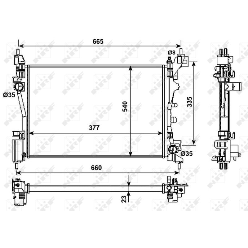 Radiator apa NRF 53981