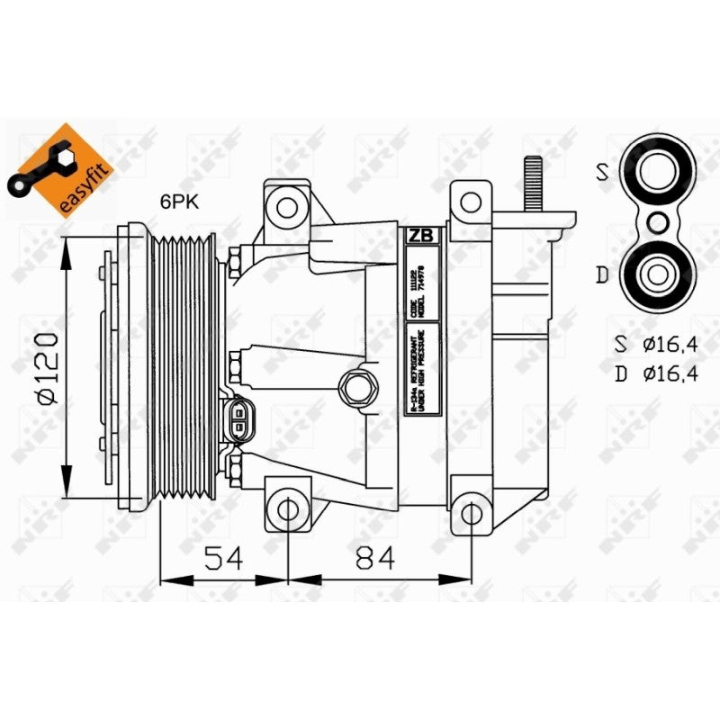 Compresor clima NRF 32220