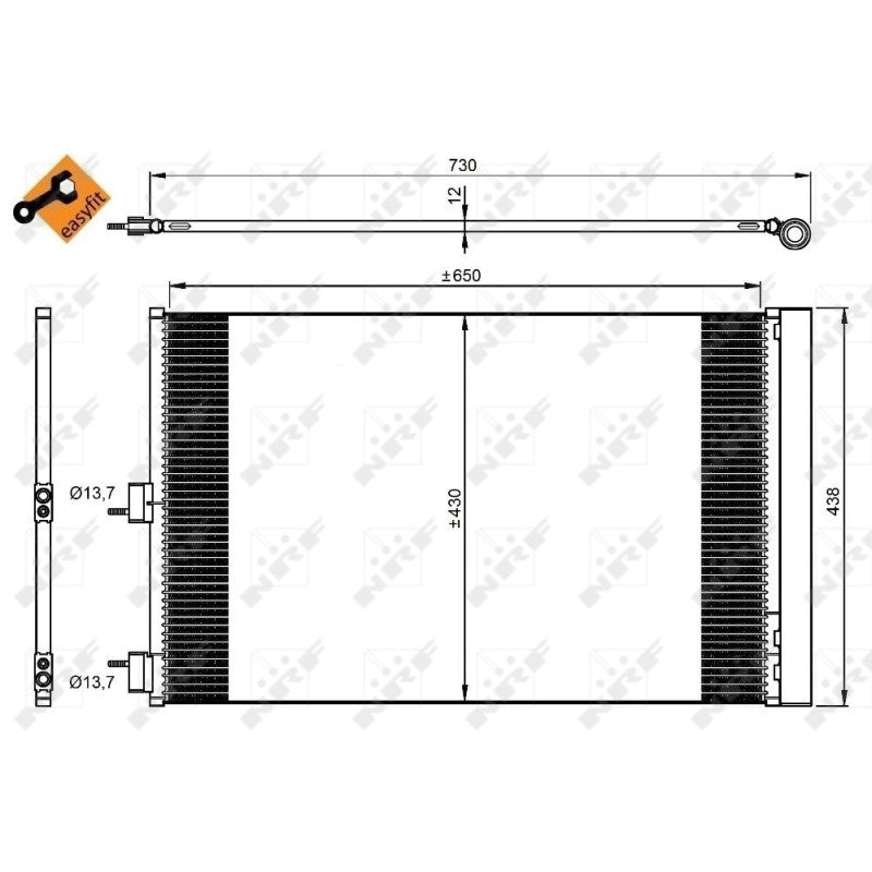 Radiator clima NRF 350206