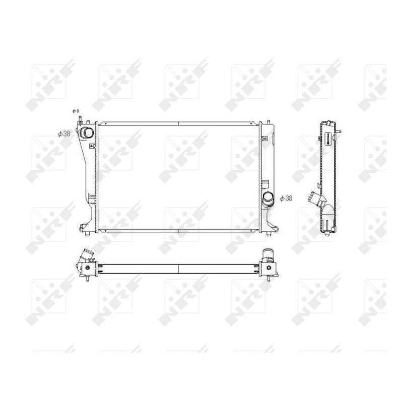 Radiator apa NRF 53768