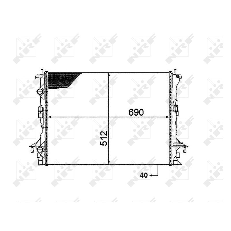 Radiator apa NRF 53820