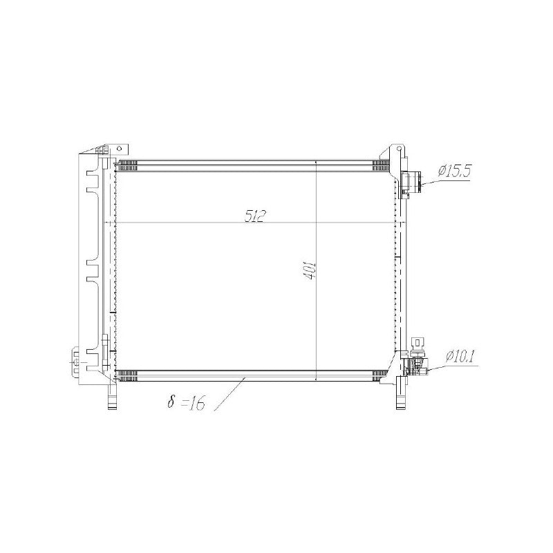 Radiator clima MTR 13054778