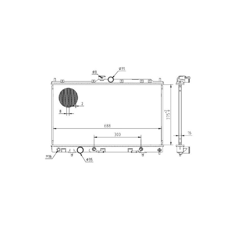 Radiator apa MTR 13054343