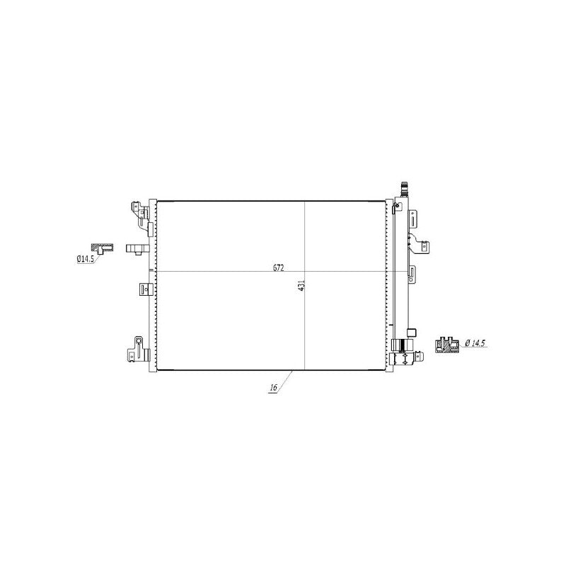 Radiator clima MTR 13054364