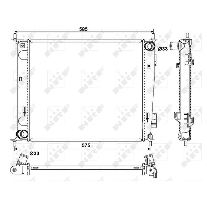 Radiator apa NRF 53057