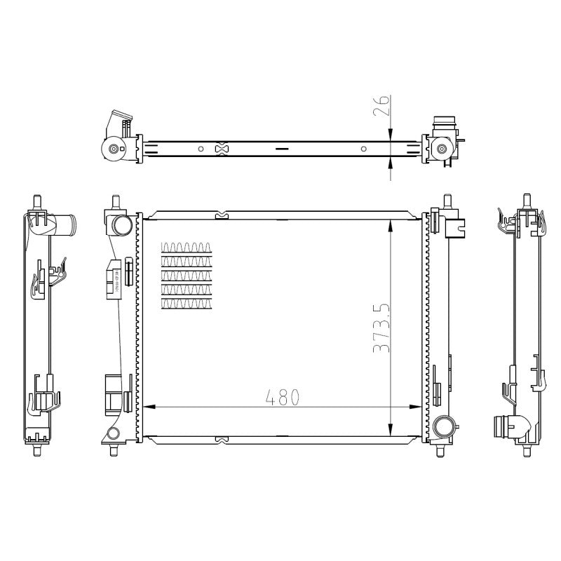 Radiator apa NRF 550039