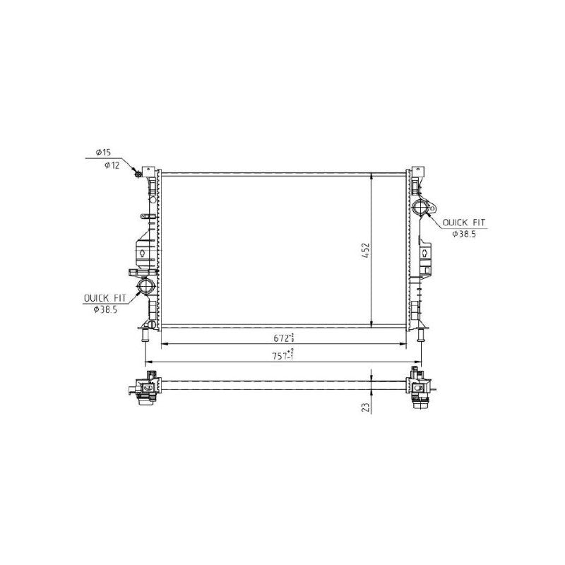 Radiator apa MTR 13054775
