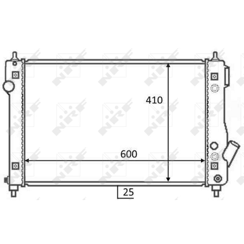 Radiator apa NRF 59054
