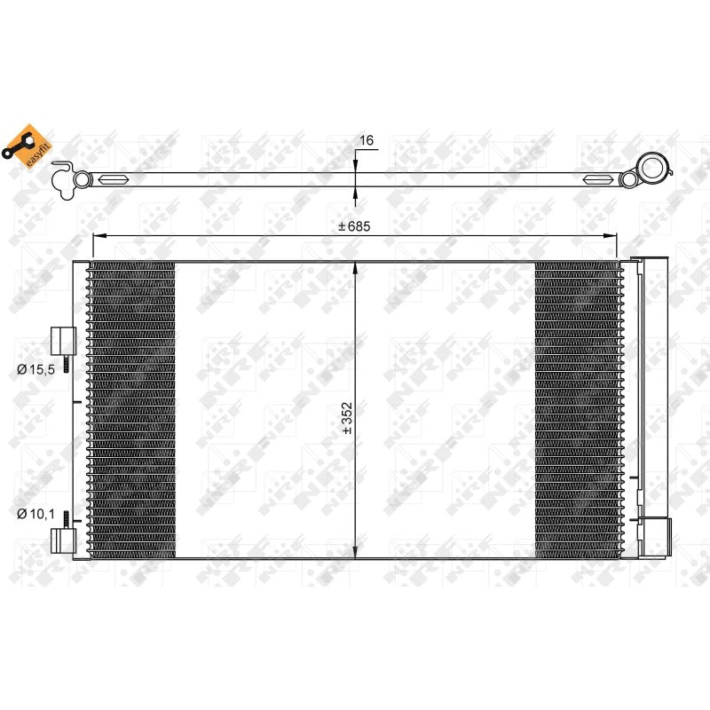 Radiator clima NRF 35890