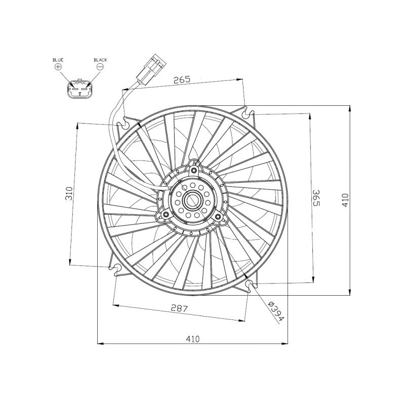 Ventilator racire NRF 47962