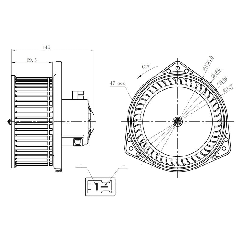 Ventilator habitaclu NRF 34303