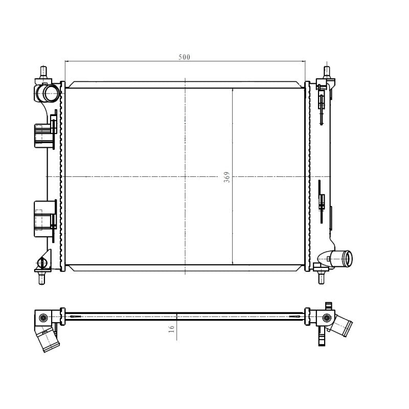 Radiator apa NRF 550010