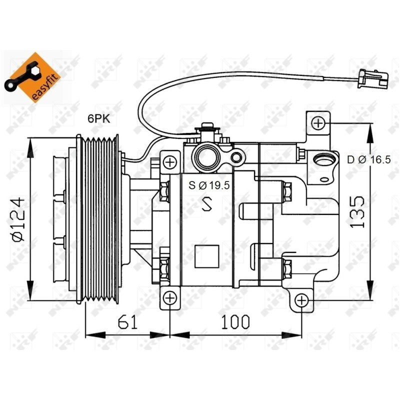 Compresor clima NRF 32233