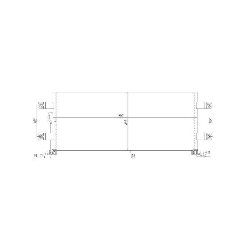 Radiator clima MTR 13054710
