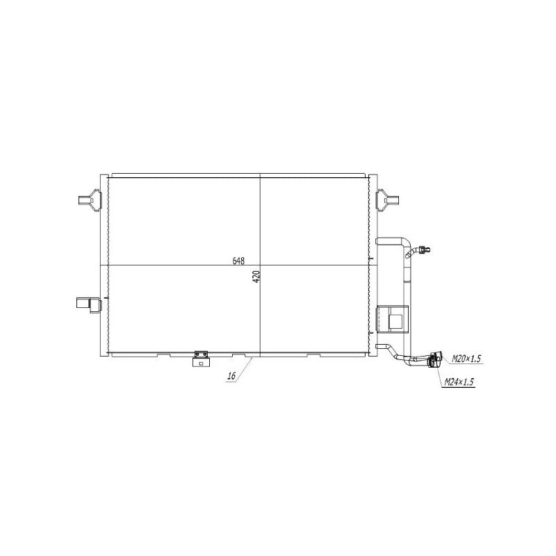 Radiator clima MTR 13054630